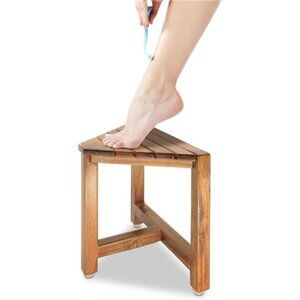 Shower Foot Rest 12 in - Shower Stool for Shaving Legs, Small Corner Bathroom